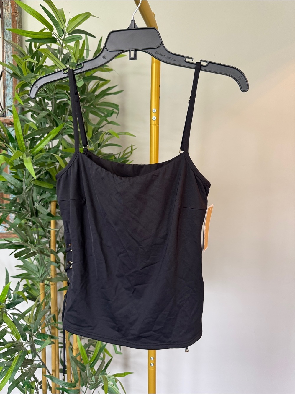 Michael Kors Black Adjustable Strap Swim Tankini NWT S